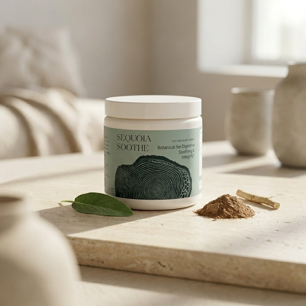Sequoia Soothe dietary supplement jar from the product page
